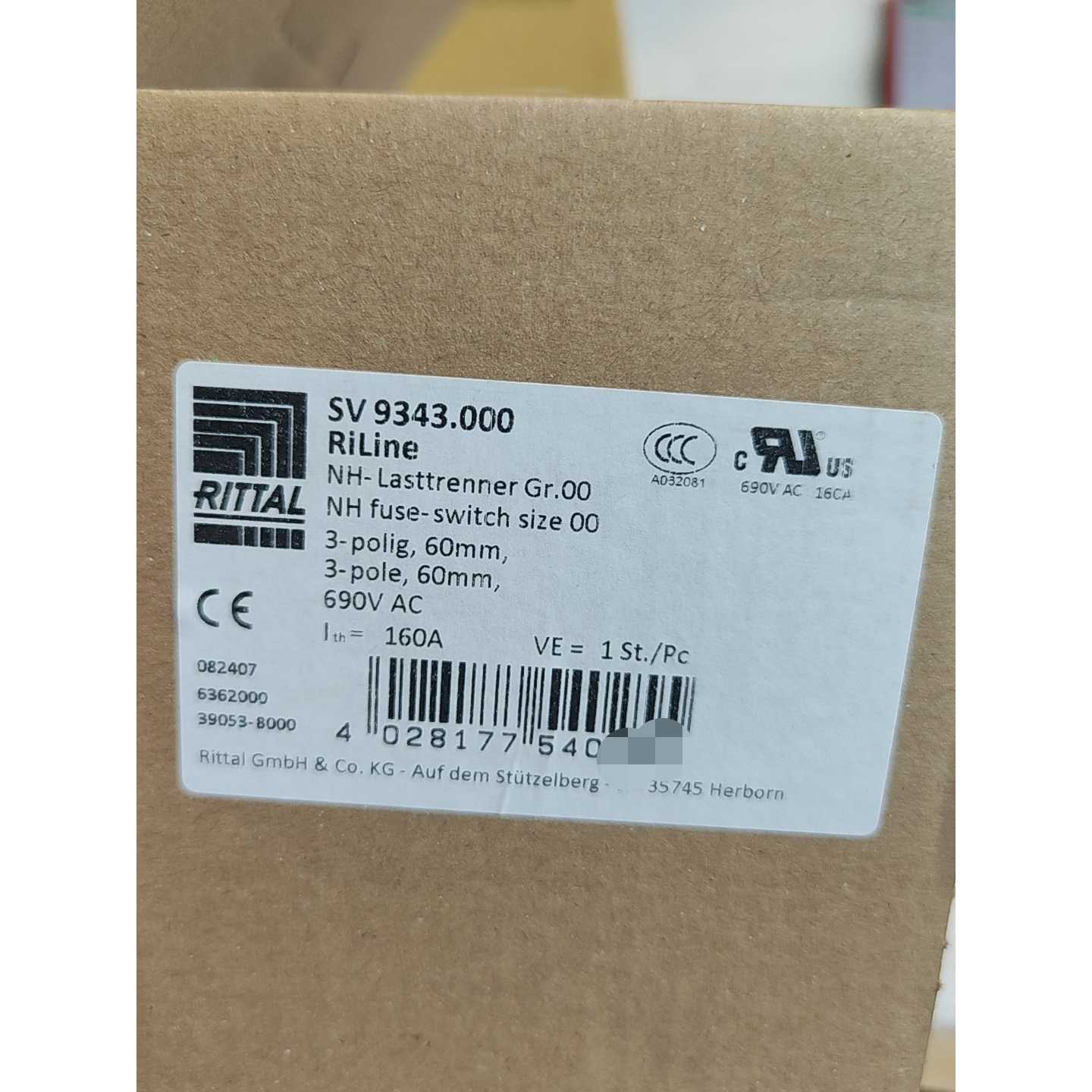 【议价-可维修】RITTAL威图 开关 SV9343/二手均有货