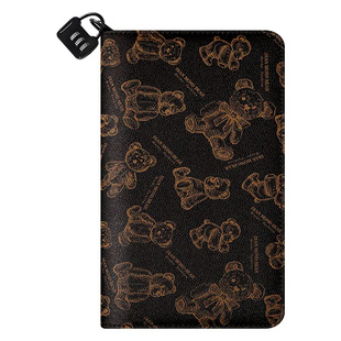 小熊大容量拉链包钱币纸币收集收纳册人民币钞票纪念钞收纳活页本