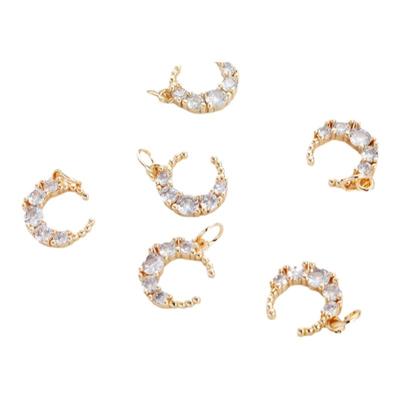 包金吊坠饰品配件镶嵌锆石