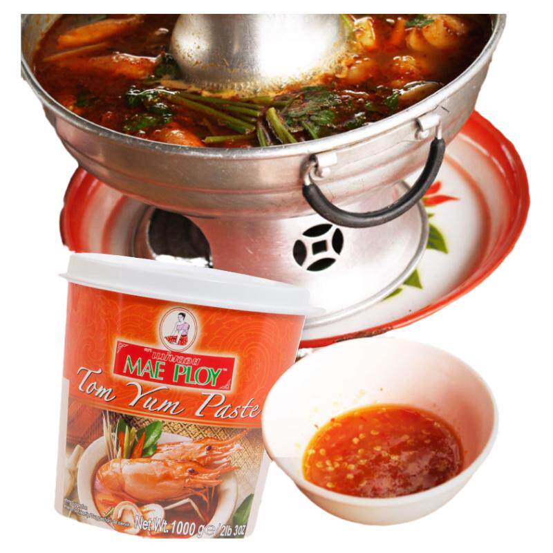 泰娘冬阴功汤料冬阴功酱1000g*12瓶 整箱 泰式酸辣汤料包火锅底料