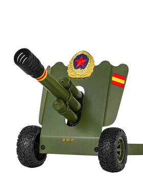 阅兵拍击可发射大炮金属模型摆件