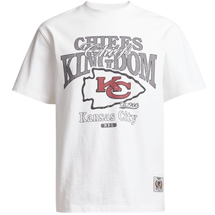 [NFL联名]SEASON HIGH2025年秋季短袖男装堪萨斯城酋长队做旧T恤