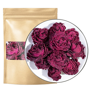 墨红玫瑰泡茶500g克云南墨红玫瑰冻干花泡茶旗舰店食用干玫瑰泡茶