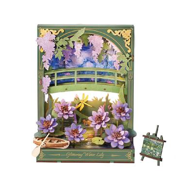 若客木艺画集浮光睡莲手工礼物