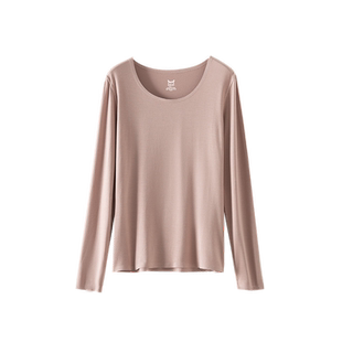 猫人无痕莫代尔秋衣秋裤套装女款打底衫春秋贴身薄款保暖内衣女士