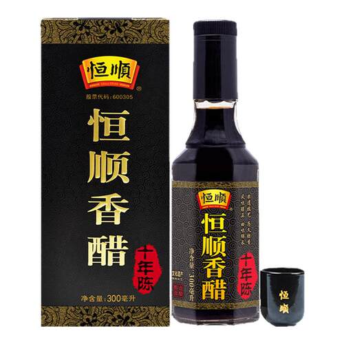 【恒顺-国家非遗】香醋300ml十年陈原浆八度镇江香醋纯粮酿造食醋