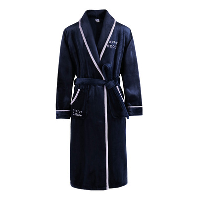 高档珊瑚绒加厚保暖睡袍