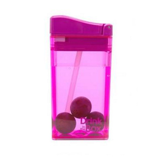 drink in the box 吸管杯 儿童宝宝水杯水壶果汁夏季防摔抖音同款