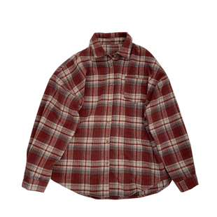 氛围感~加厚磨毛复古格子衬衫女!冬显白慵懒宽松叠穿休闲毛呢外套