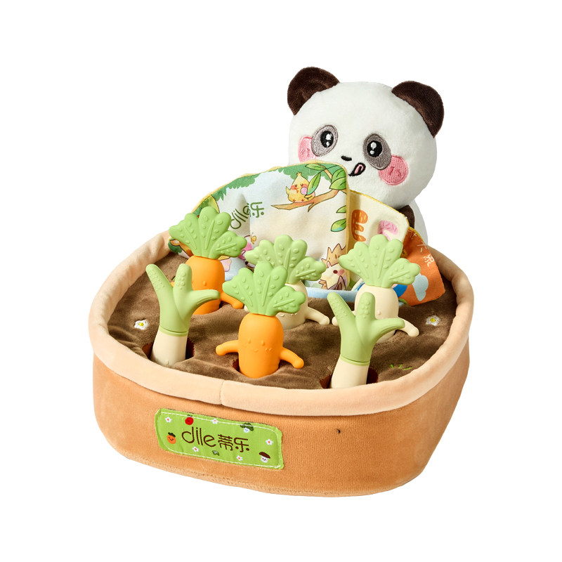 蒂乐婴儿拔萝卜玩具可啃咬硅胶早教玩具
