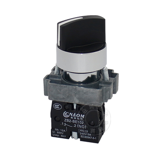 ZB2银点XB2-BD21C两档XB2-BD21一常开常闭BD41C旋钮按钮开关22mm