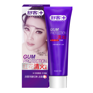 saky/舒客红花清火牙膏*3支抑制口腔上火清新 三支家庭装包邮