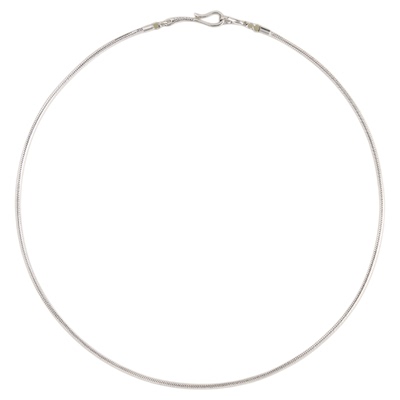 ASTRALIS纯银蛇骨链气质搭配毛衣