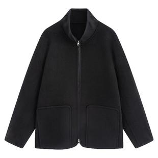【商场同款】流石男装经典羊毛双面呢大衣2025年冬季男款短款夹克
