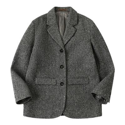 CycleDocument宽松挺阔花呢西装