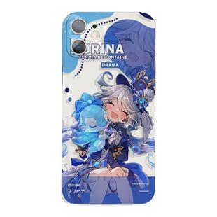 创意原神快乐的芙宁娜甜美萌系苹果15手机壳二次元适用于15pro小米14oppoa1红米k40荣耀90iQOO9华为mate60pro