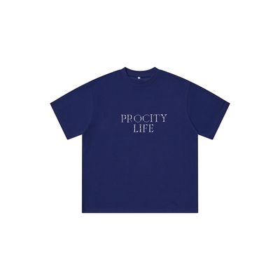 PROCITY水钻珍珠透气短袖T恤