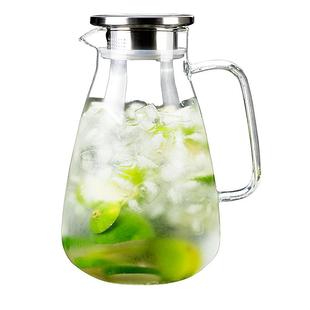 冰箱冷水壶玻璃水壶耐高温凉水壶夏季家用大容量凉水杯套装防炸裂