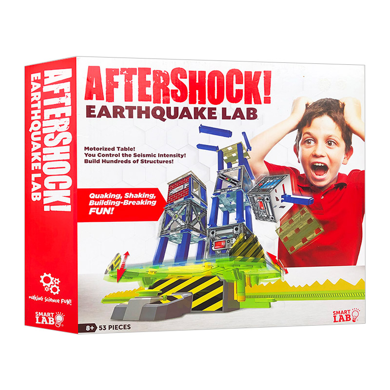 英文原版 Aftershock earthquake Lab 地震实验室 盒装玩具书 STEM教育 科学互动 物理学 SmartLab出品 英文版 进口英语原版书籍