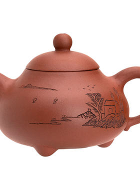 木鱼周婷手工雕刻小号功夫茶具