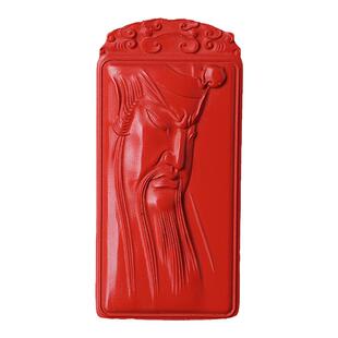 关公像男款霸气天然高含量红朱砂吊坠随身武财神关羽男士挂坠项链