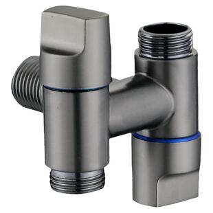 家用卫生间马桶伴侣全铜角阀一进二出双控洗衣机带喷枪水龙头套装