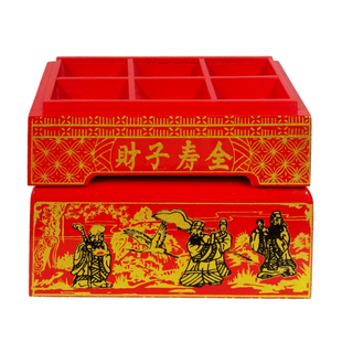 礼佛供佛拜佛复古风木质蜜饯盒果盒拜天公婚庆用品手工糖果盒包邮