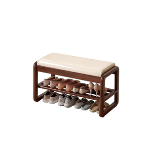 实木软包换鞋凳进门口家用轻奢高级感坐垫入户鞋架可坐凳子鞋柜