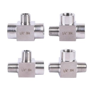 不锈钢内外丝三通4分高压接头304内内外三通外螺纹转内丝M20三通