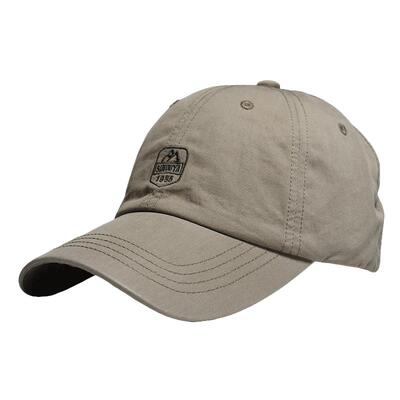 简约字母刺绣复古鸭舌帽子男女百搭款高品质纯棉透气鸭舌帽男潮牌