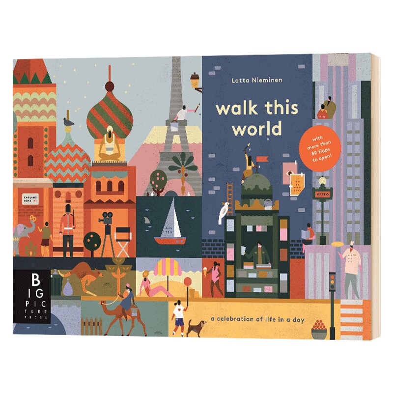 走遍全世界 英文原版绘本 Walk This World 儿童英语启蒙纸板翻翻书 精装 英文版进口原版书籍