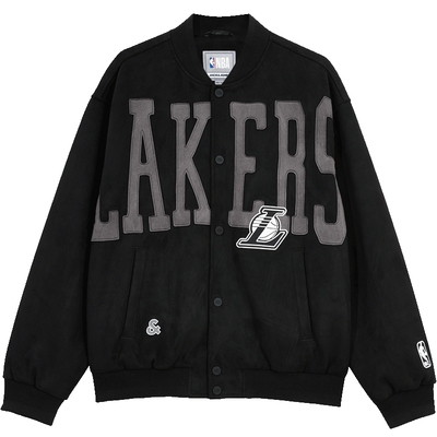 杰克琼斯刺绣宽松棒球领羽绒服