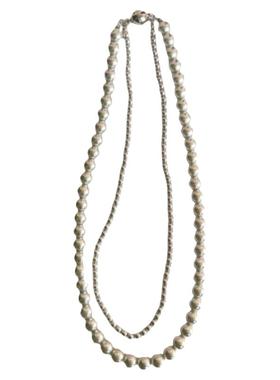 韩国轻奢双层珍珠项链气质颈链