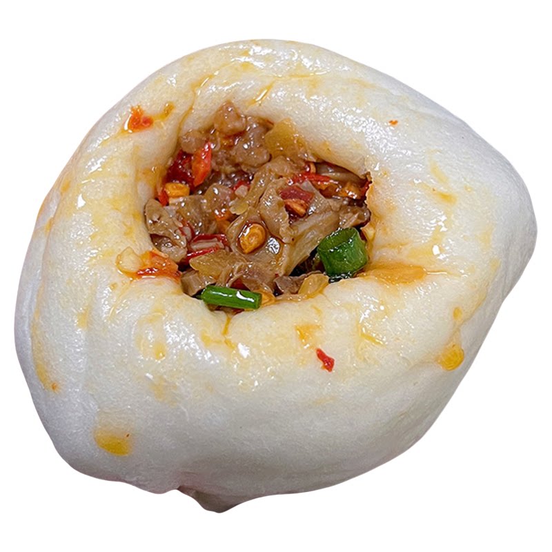 衢州葱花馒头龙游特色美食辣味小吃手工自制笋干猪肉农家健康早餐