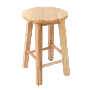 木凳子经济型实木圆凳家用原木小板凳客厅矮凳酒吧凳茶几凳木头凳