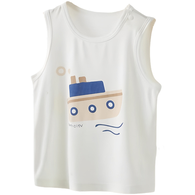 莫代尔宝宝无袖背心吊带衫