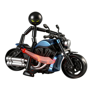 新款暴走火柴人玩具升级多关节可动人偶小人潮流手办DIY拼装模型