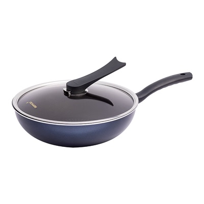 韩国进口不粘平底炒锅电磁炉适用