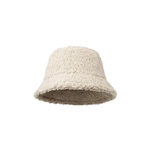 金柏高帽子女冬季渔夫帽韩版保暖仿羊羔绒泰迪绒男秋冬盆帽显脸小