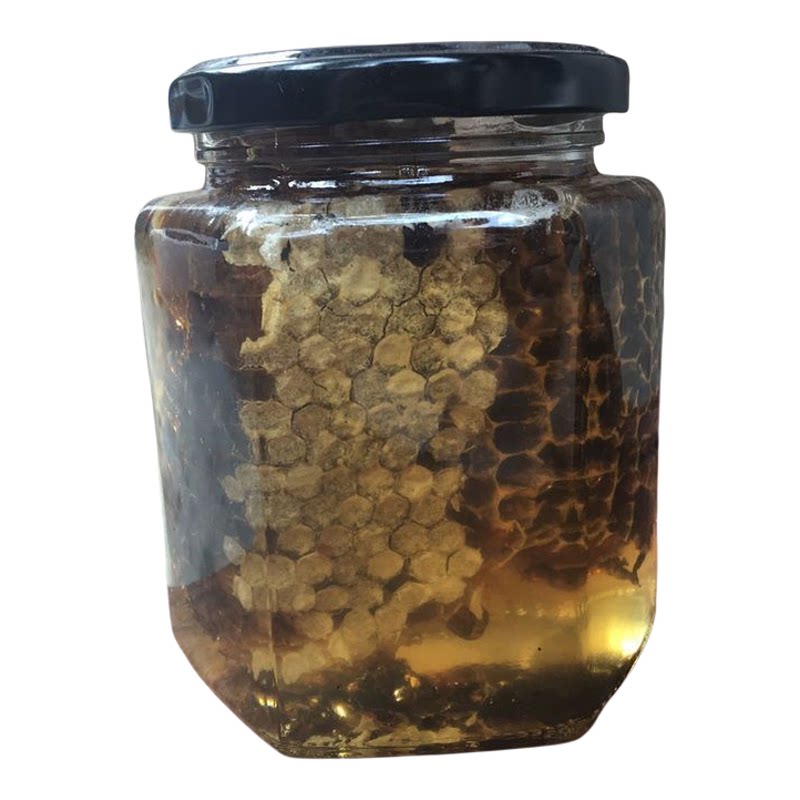 新品【老巢蜜】老蜂巢蜜纯真天然成熟蜂蜜500克一斤包邮黑巢蜜