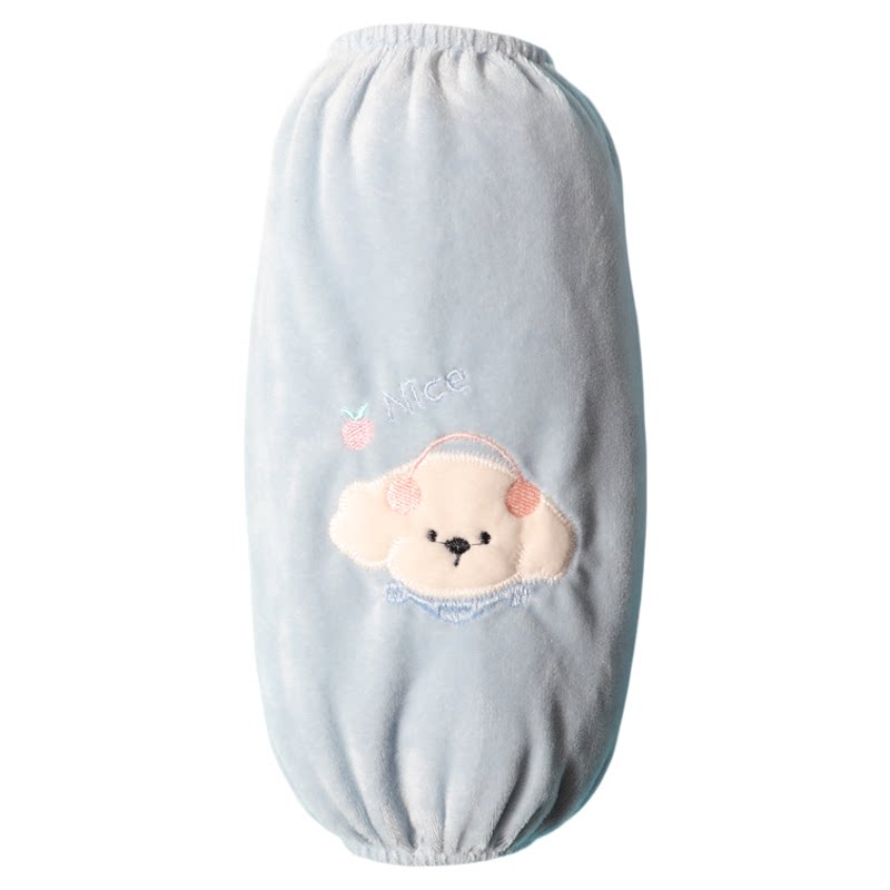 冬季儿童户外防脏小狗绒布袖套