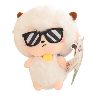 正版喜羊羊与灰太狼挂件公仔墨镜潇洒哥可爱玩偶娃娃毛绒玩具挂饰