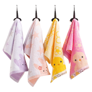 洁丽雅儿童毛巾全棉洗脸男女宝宝纯棉小孩专用洗澡柔软吸水家用
