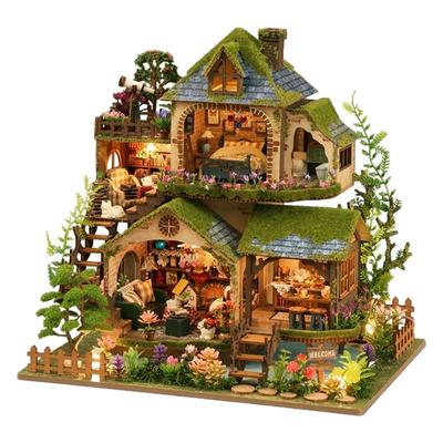 森林奇遇手工diy小屋木质