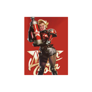 RETLPER反光贴 原创 核子可乐女郎Nuka Cola辐射 防水汽摩贴纸