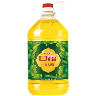 口福一级大豆油5L*4家用烹饪炒菜油炸大桶饭店餐饮食用整箱