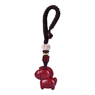 2026年马年本命年朱砂小马挂件生肖马钥匙扣手机链吉祥物饰品礼物