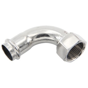 304不锈钢卡压式内丝弯头90度薄壁水管内螺纹转换双卡压内牙接头