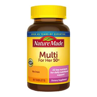 NatureMade女士复合维生素女性综合B族多维叶酸钙免疫力部分临期