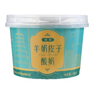 西安特产唐园品羊奶皮子酸奶100gx6盒整箱营养早餐